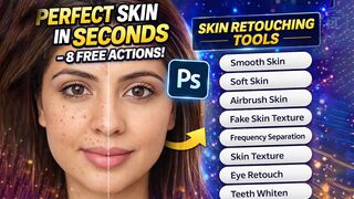 Perfect Skin in Seconds – 8 FREE Photoshop Actions!