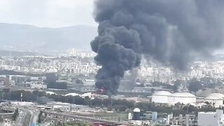The fires at Haifa refinery are already starting to spread.