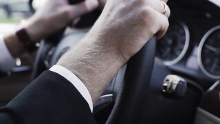 Scarred - hands of a man on the steering wheel | Trending HD Video