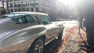 Cardigan - classic car parked on sunny urban street | Trending HD Video