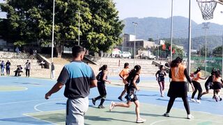 Sports - exciting outdoor basketball game with team action | Trending HD Video