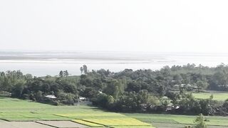 4K Computer Monitor - aerial view of verdant fields in bangladesh | Trending HD Video