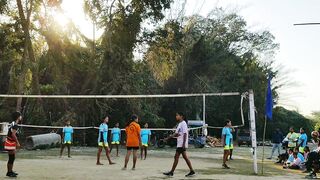 Sport Bike - outdoor women s volleyball match at sunset | Trending HD Video