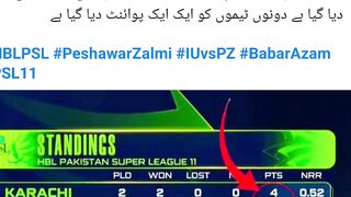 PSL 2026 today point table #viralvideo #pointtable #psl2026 #peshawarzalmi #islamabadunited