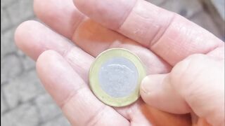 I hope this Moroccan coin will keep her from going hungry.