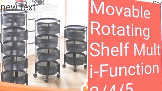 Movable Rotating Shelf Multi-Function 3/4/5