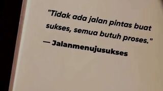 tidak ada jalan yang mudah untuk sukses