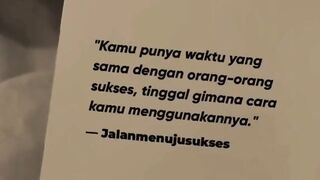 Dirimu memiliki waktu yang sama dengan orang yang sukses