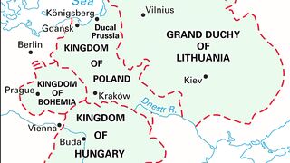 Kingdom of Bohemia. Kingdom of Poland. Kingdom of Hungary. Grand Duchy of Lithuania