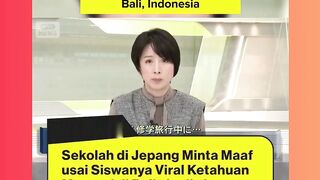 sekolah di Jepang minta maaf