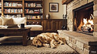 Sala confortável com uma lareira