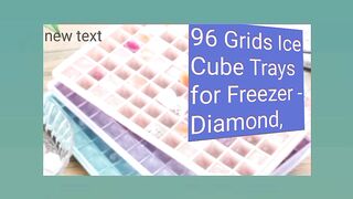 96 Grids Ice Cube Trays for Freezer - Diamond