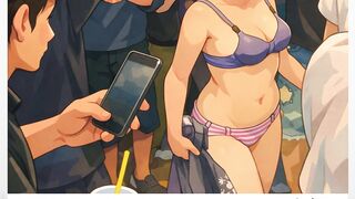 wanita dengan pakaian minim ia terlihat percaya diri dan bangga