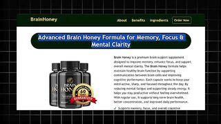 Brain Honey Supplement: A Complete Guide to Memory, Focus, and Mental Clarity