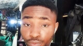 Handsome barber in the building