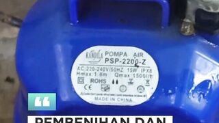 Agar PANEN larva lele lancar JAYA miliki 2 jenis POMPA celup ini