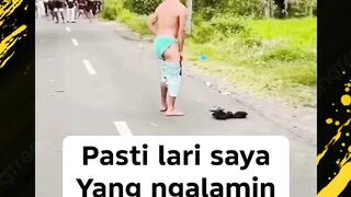 pasti lari kalau ketemu orgil