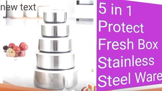 5 in 1 Protect Fresh Box Stainless Steel Ware
