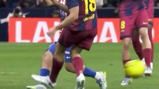 Dalam bentrokan baru-baru ini melawan Atlético Madrid, Gerard Martin melakukan tekel keras