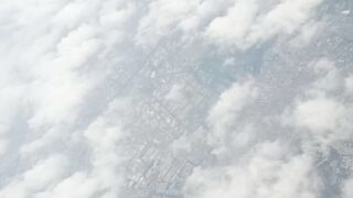 Begitu indah kota Kalimantan barat dari atas pesawat