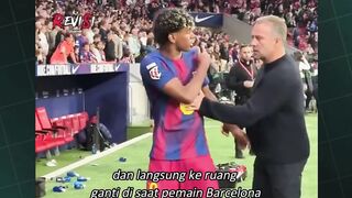Kenapa Yamal tak mau salami Hansi Flick usai laga lawan Atletico? ????????