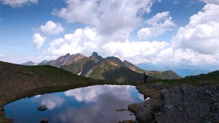 4KWEEKS - breathtaking alpine lake with mountain view | Trending HD Video