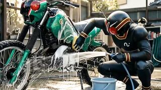 Persiapan mudik Kamen Raider Black