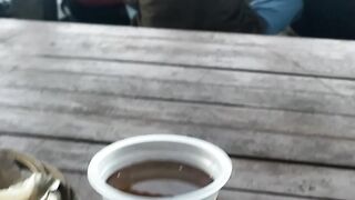 Menikmati Makanan Dengan View Pantai Mesra Gunung Kidul Yogyakarta Indonesia