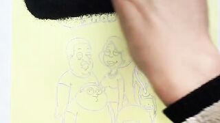 Color the picture using sand