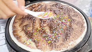 ASMR Indonesian food call "Crepes"