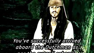 Captain Jack deliberately boarded Jones's ship #piratesofthecaribbean #movieclips #viralvideo
