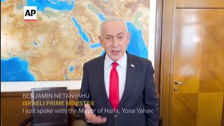 Netanyahu offers condolences after 4 killed in Iran's attack on Haifa