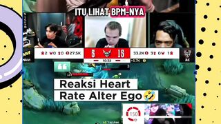 Reaksi Heart Reat Alter Ego Nino• MPL ID ???????? || GAME 3 || AE VS NAVI????#MLBBXNARUTO