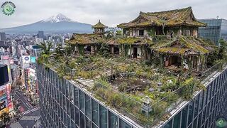 Abandoned Rooftop House Makeover Into Japanese Zen Retreat with Epoxy Flooring