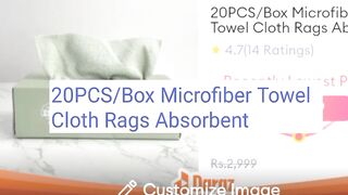 20PCS/Box Microfiber Towel Cloth Rags Absorbent