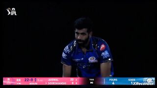 Young suryavanshi great batting against Bumrah