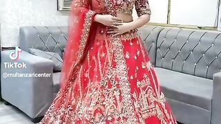 Red Bridal Lengha