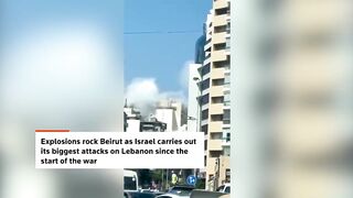 Explosions Rock Beirut as Israel Intensifies Strikes on Lebanon