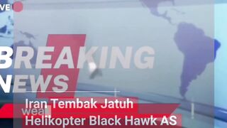 Iran tembak jatuh Blackhawk AS saat misi penyelamatan pilot. Ketegangan meningkat. #BreakingNews #IranUS #BlackHawk #KonflikDunia