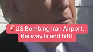 US Bombing Iran Airport, Railway Island hit!!