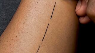 Japanese Samurai Katana on Wrist – Gel Pen Tattoo ar