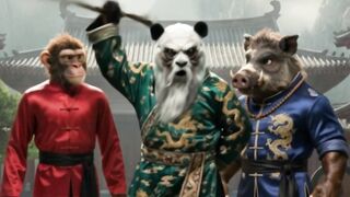 Bully Boar Cheats In A Kung Fu Master Test!  ???????? #kungfu #temple #instantkarma #comedy