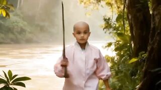 Ular raksasa/Besar mengintai anak