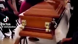Funeral chaos
