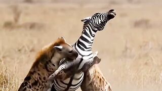 Fierce Hyena Clash Over Zebra Kill – Wild Africa Moment