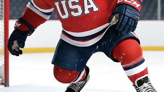 Bully Boar Cheats For Team USA, BIG MISTAKE! ????⛸️ (Net Crash) #hockey #sports #instantkarma #comedy