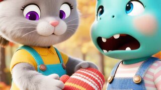 Kitten Dino Kids Animation