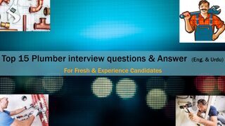 Plumbing Interview Questions and Answers |  @AliAzizQualityEducation ​