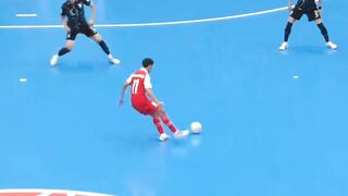 Presisi ???? Gol kedua timnas futsal Indonesia ke gawang Korea Selatan dicetak Rio Pangestu