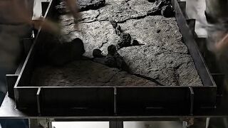 Timelapse Satisfying ASMR epoxy lava resin table